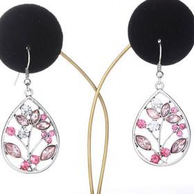 Flower Fish Hook Earrings Lead