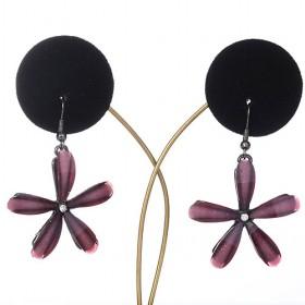 Flower Fish Hook Earrings Lead