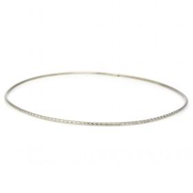 Silver Skinny Iron Bangle