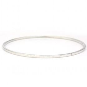 Silver Skinny Iron Bangle