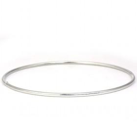 Silver Smooth Iron Bangle