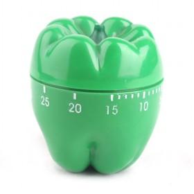 Green Pepper Design Mechanical Countdown Cooking Stopwatch Alarm For Housewives