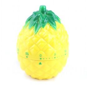 Cute Yellow Pineapple Design Mechanical Countdown Cooking Stopwatch Alarm For Housewives