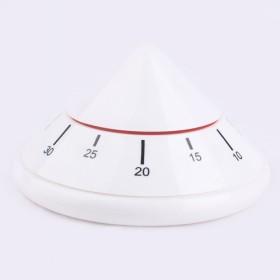 Simple Design White Triangle Kitchen Tool Mechanical Down Counter Timer