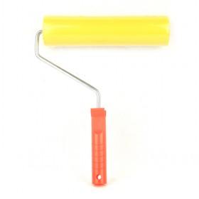 Small Yellow Soft Rubber Roller Brush For Textured Coatings