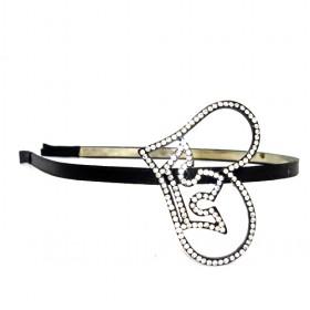 Hihg Quality, Fashionable Heart Rhinestones Hair Hoop