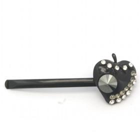 Black Apple Rhinestones Hairpin