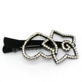 Heart And Star Rhinestones Hairpin