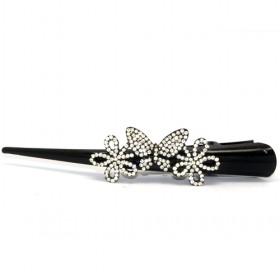 Shape-nosed Butterfly Rhinestones Hairpin