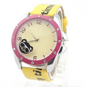 Lady Jelly PU Leather Watch