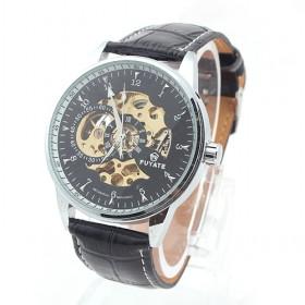 High Rank Classical And Delicated Design Mechanical Leather-Belt Men Quartz Wrist Watch