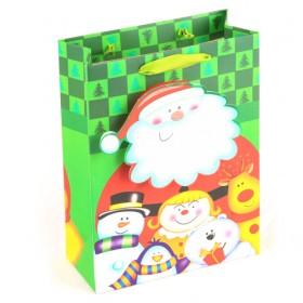 Cute Kraft Christmas Bag With