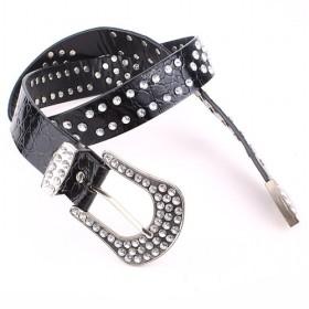 Black Rhinestone Studded Bling Fashion