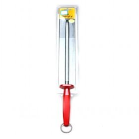 Red Handle Steel Knife Sharpener Rod, Sharpener Rods Kitchen Tool Accessory