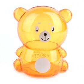 Plastic Lovely Bear Piggy Bank, Money Box In Red Color For Mobile Phone DIY