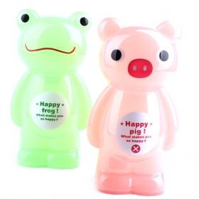 Plastic Lovely Bear;Frog Piggy Bank, Money Box In Red Color For Mobile Phone DIY