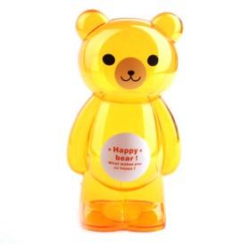 Plastic Lovely Medium Bear Piggy Bank, Money Box In Red Color For Mobile Phone DIY