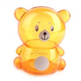 Plastic Lovely Bear Piggy Bank, Money Box In Red Color For Mobile Phone DIY