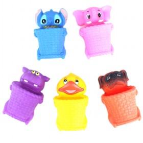 Hot Sale Multicolors Silicon Animal Design Toothpaste Holder Collection