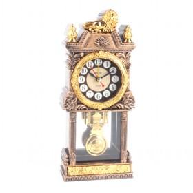 Special Luxury Delicated Retro Castle Design Golden Plated Mute Alarm Clock