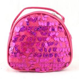 Korea Women 's Shining Handbag Cute Girls Bag Handmade Drum Pattern Leather Bag Small Shoulder Messenger Bag