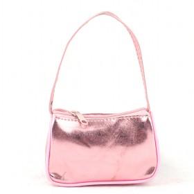 Latest Pink Leather Women Handbag, Pretty New Design Dots Print Ladies Messenger Bags, Small Retro Solid Bag, Bright Color Messenger Bag