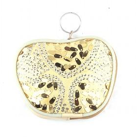 Ladies Fashion Yellow PU Messenger Bag Small Bag