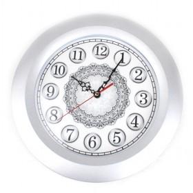 Modern Luxury Design Home Decoration Silver Round Ornamental Clock Set
