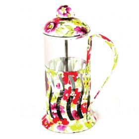 High Quality Nice Delicated Floral Design French Press Pot/ Coffee Makers/ Tea Maker/ Pots