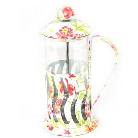 High Quality With Nice Floral Design French Press Pot/ Coffee Makers/ Tea Maker/ Pots