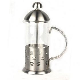 Retro Stylish 350ml Steel And Glass Coffee Makers/ Coffee Plunger/ French Press Maker Kitchen Tool