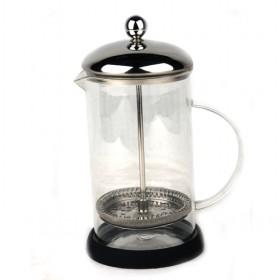 Tiny Cute Slim Steel And Glass Coffee Maker/ Coffee Press Pot/ French Press Coffee Pot