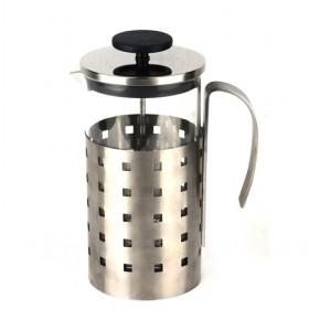 Large Volume 1000ml Spots Design Stainless Steel Glass Coffee Maker Pot/ Coffee Press Pot