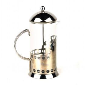 Large Volume 1000ml Stainless Steel Glass Coffee Maker Pot/ Coffee Press Pot
