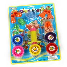 Toy Plasticine Tool Box Set Dough Playset Snow Plasticine, 2029, 5 Colors, 200g