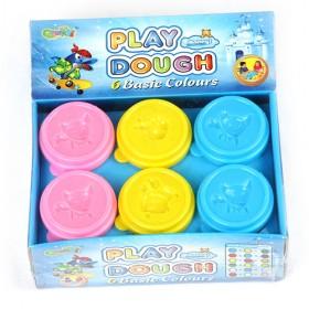 Educational Toys Playdough Tool ; Plasticine 2046, 6 Colors, 240g