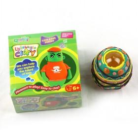 Green Plasticine,play Dough Burger Set Plasticine, Non-toxic ; Lead Free,can Be Blended Into Multi Colors