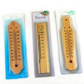 Hot Sale 3 Designs Wooden Household Thermometer Set