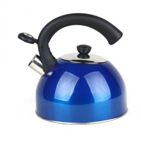 High Quality Fashionable Blue Stainless Steel Whistling Kettle