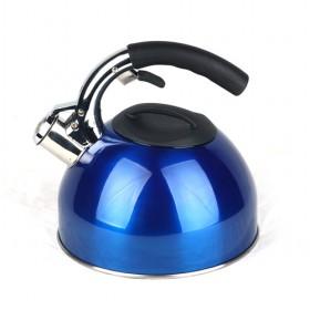 High Quality Blue Novelty Design Stainless Steel Whistling Kettle