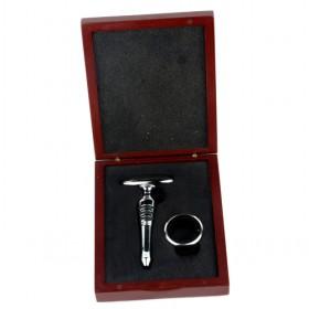 Portable Design Small Box Of Wine Tools Stopper And Wine Ring