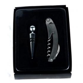 Low Price Wine Opener Set With 2 Piece In Paper Box Of Stopper And Corks
