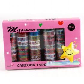 Fashion Colorful Fabric Dots Tape/DIY Printed Decoration Tape 12models Mixed , 6pc