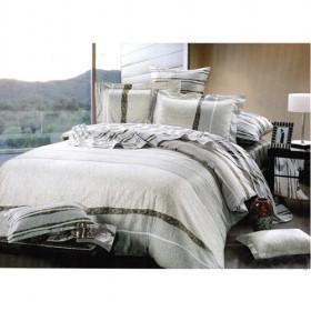 Low Price High Quality Beige Stripes Printing 100% Cotton Bedding Settings 4-piece