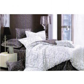 White Elegant Floral Printing 100% Cotton Bedding 4-piece Bedding Sets