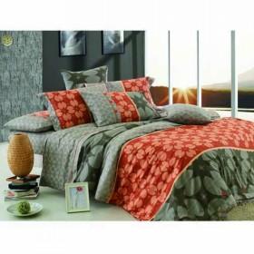 Hot Selling Red Leaves Decorative 100% Contton 4 Pieces Beddings