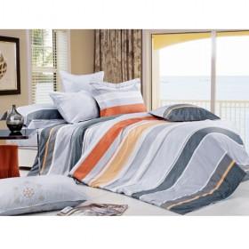 Color Collision Stylish Stripes 100% Cotton Bedding 4-piece Bedding Sets