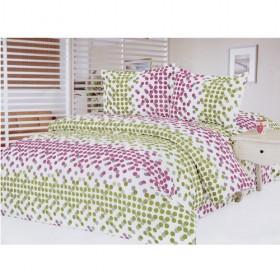 Stylish Green And Pink Cube Spots Ornamental Bedding 4-piece Bedding Sets