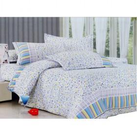 Plain Flower Pattern 4-piece Bedding Sets
