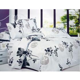 Oriental Stylish Chinese Lavender Painting Printing 100% Cotton Bedding Sets